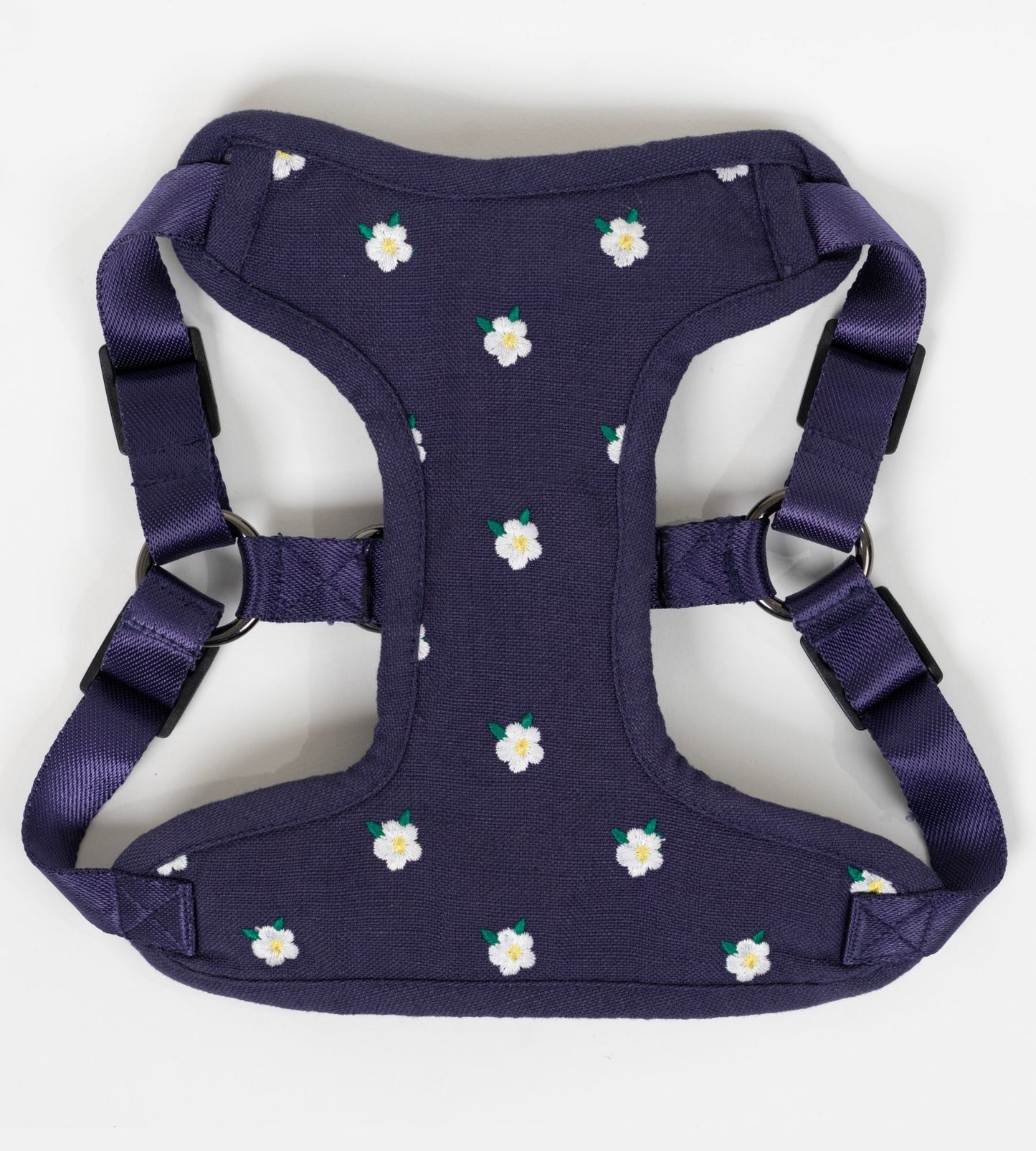 Wag & Wilder Dog Harness- Blue with Embroidery