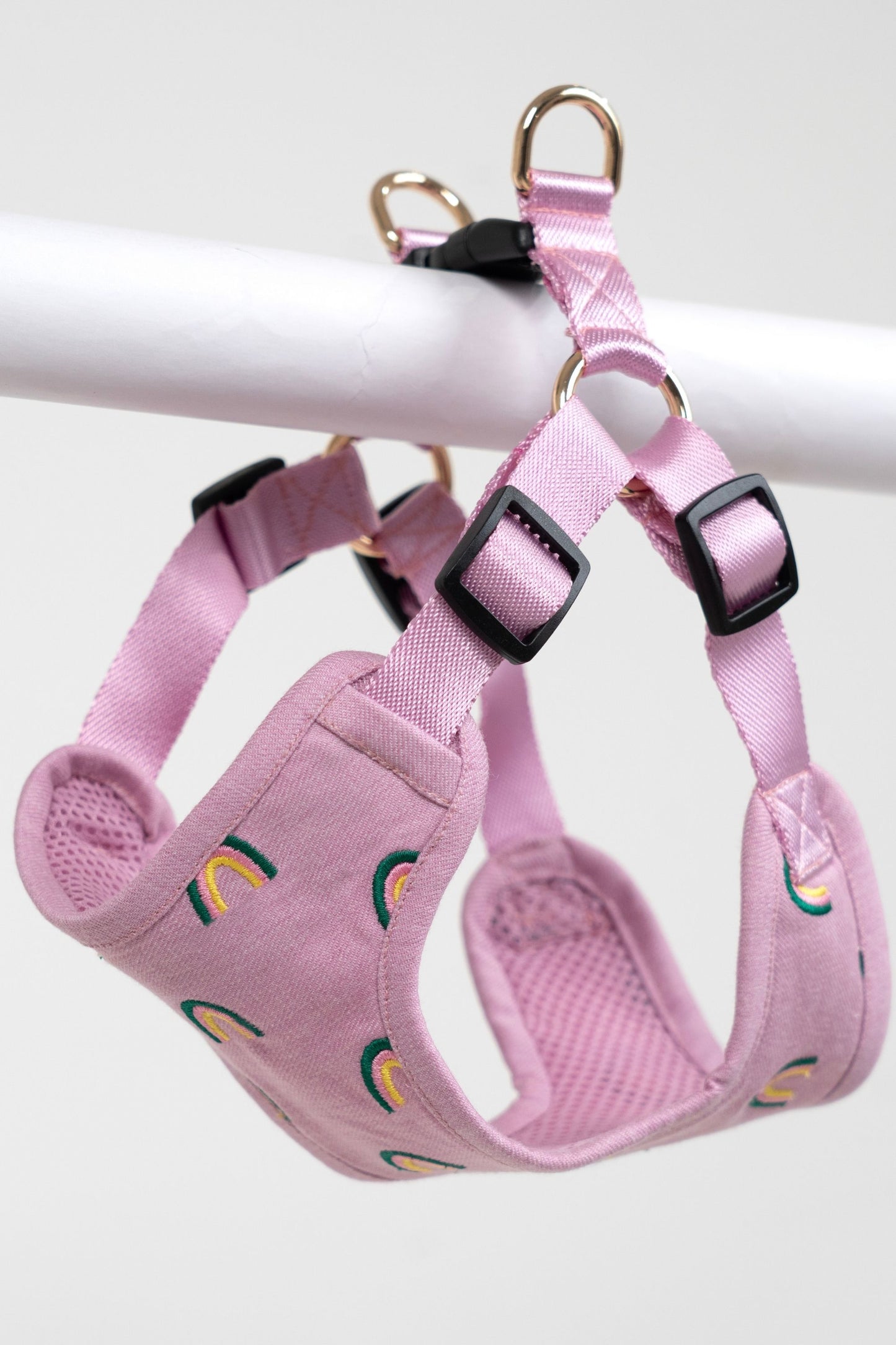 Wag & Wilder Dog Harness- Purple with Embroidery