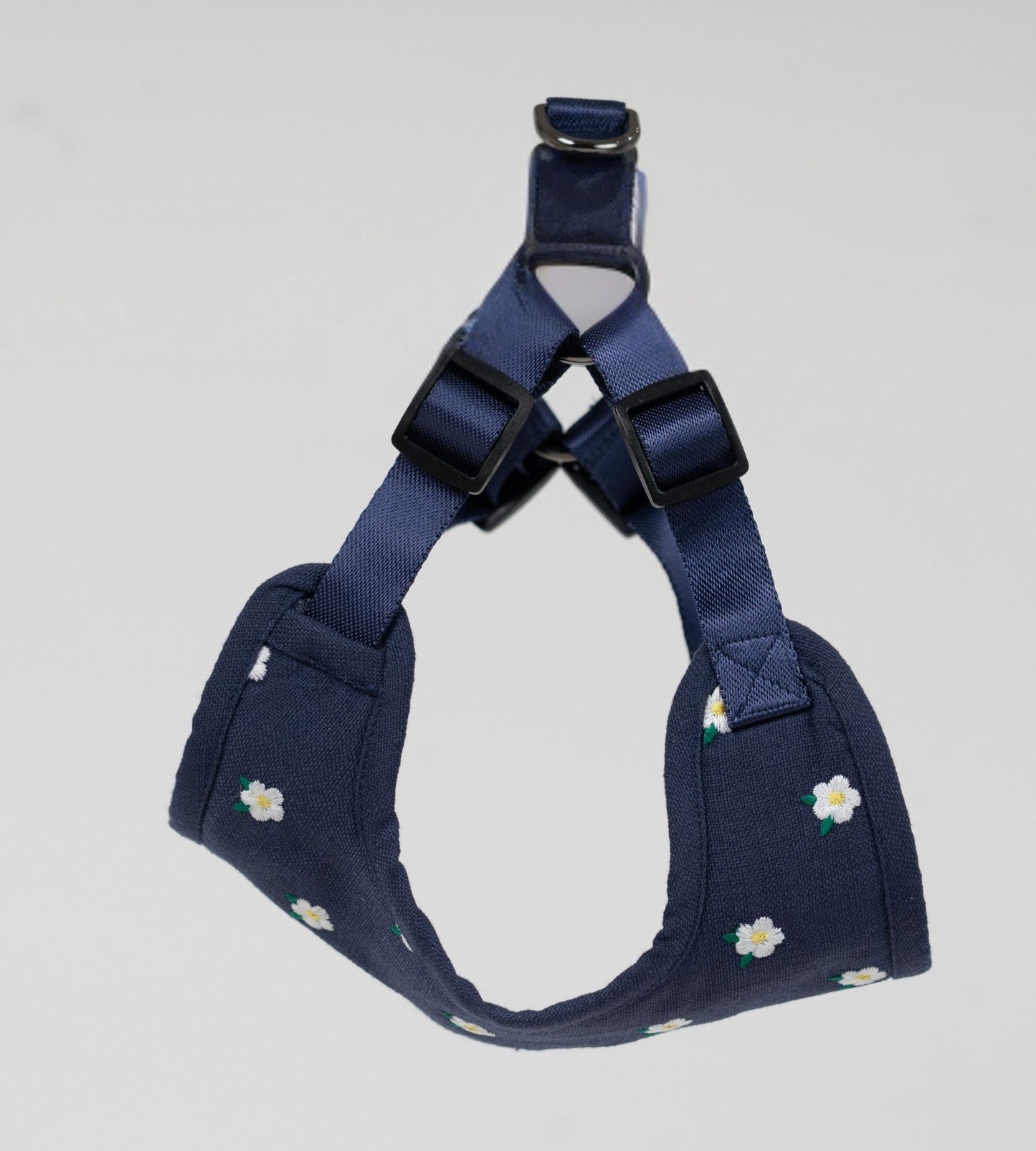 Wag & Wilder Dog Harness- Blue with Embroidery