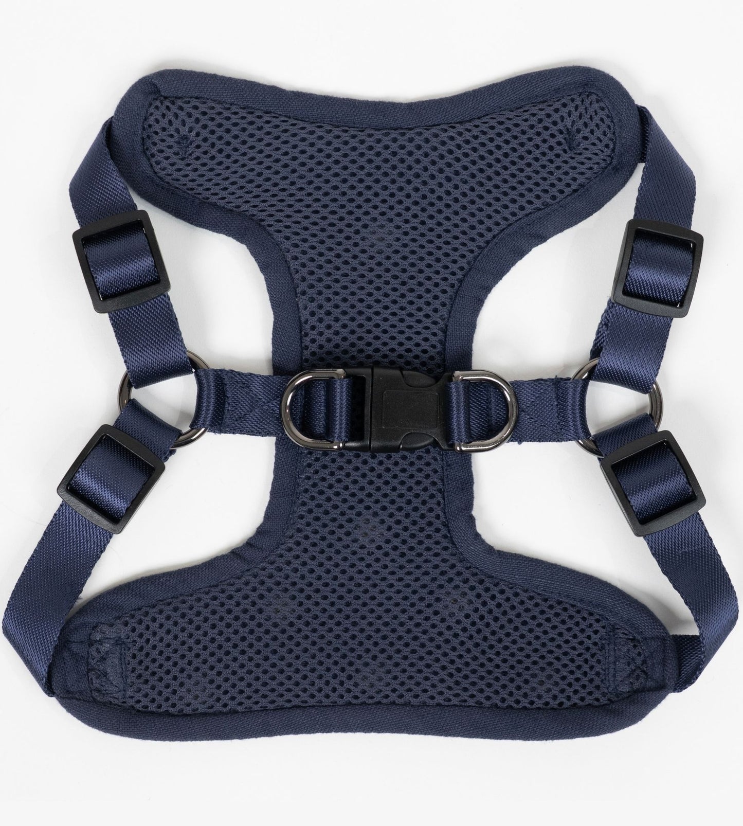 Wag & Wilder Dog Harness- Blue with Embroidery