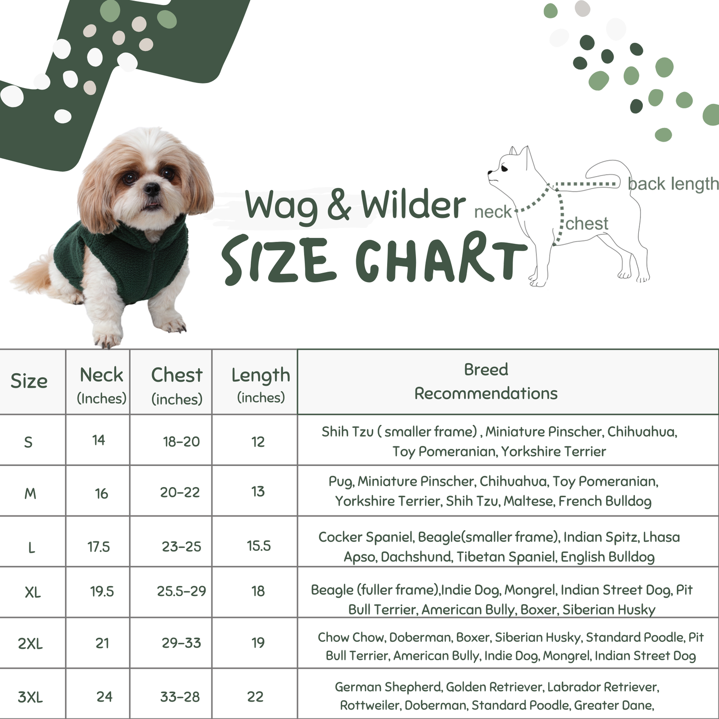 Wag & Wilder Dog Sherpa Sweater- Bottle Green