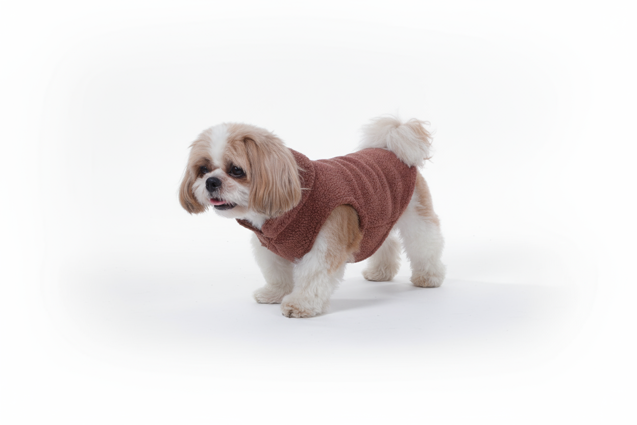 Wag & Wilder Dog Sherpa Sweater- Mocha Brown